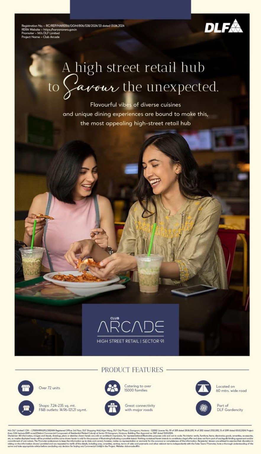 DLF Club Arcade commercial project in Gurugram