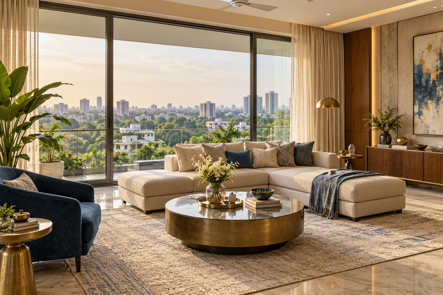 Concept image of a bright property interior
